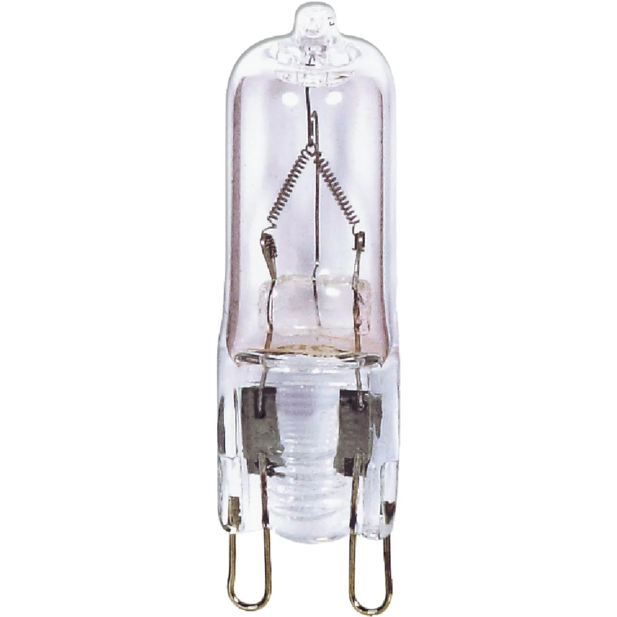 Dependable Satco 35W 120V Clear Double Loop Base T4 Halogen Special Purpose Light Bulb Green
