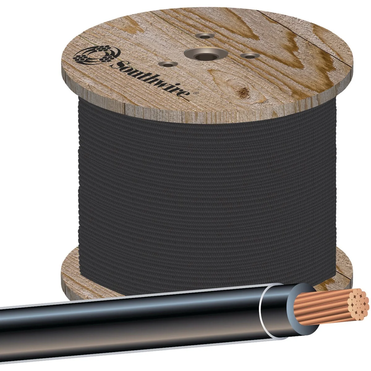 Comfortable Southwire 500 Ft. 14 AWG Stranded Black THHN Electrical Wire Sophisticated