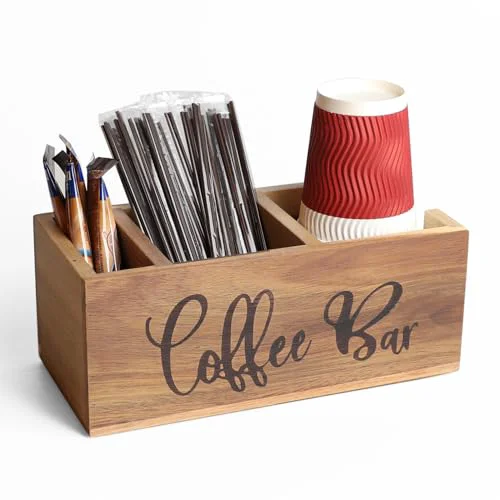 Long-Lasting Acacia Wood Station Organizer Excellent