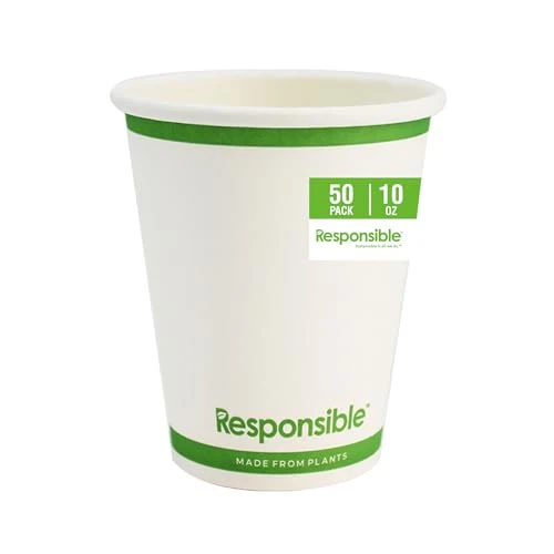 Artisan Compostable 10 oz Paper Cups 10 Count Practical