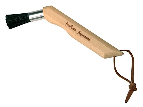 Luxury Natural Pig Bristle Curved Espresso Maker Brush with Oiled Beechwood Handle Dependable