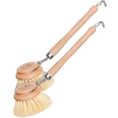 Powerful Dish Brush Tampico Fiber 2 Count Fine Crafted