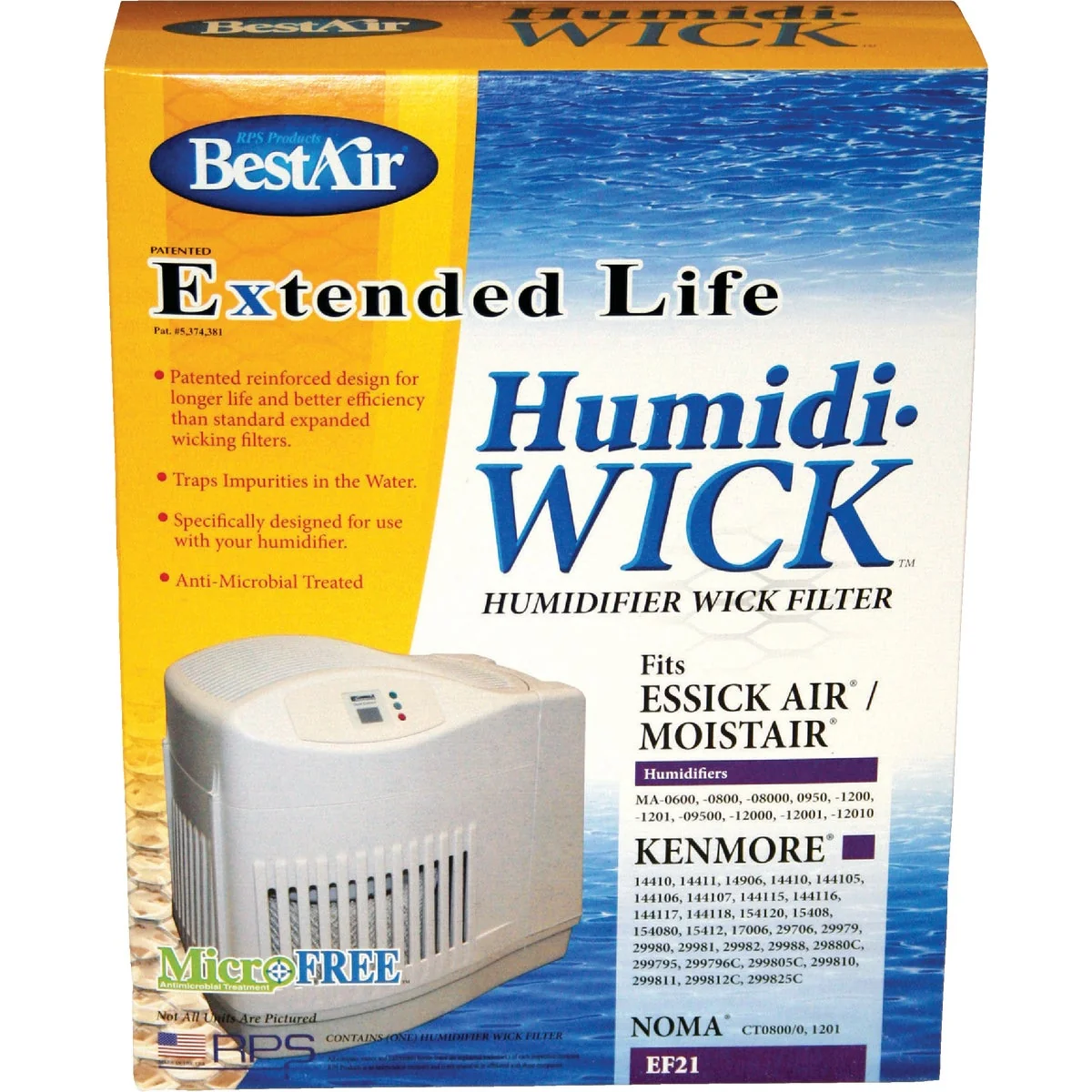 Advanced Air Extended Life Humidi-Wick EF21 Humidifier Wick Filter Crafted