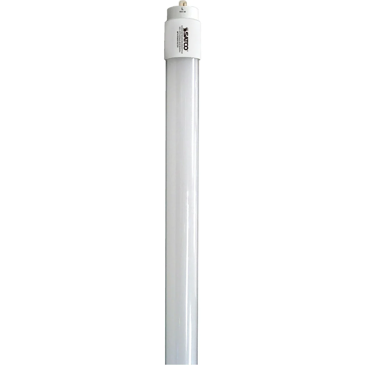 Functional Satco 59W Equivalent 96 In. Natural Light T8 Single Pin Ballast Bypass DLC LED Tube Light Bulb Next-Generation