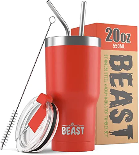 Advanced Beast 20 oz Tumbler Stainless Steel Vacuum Insulated Coffee Ice Cup Double Wall Travel Flask Modern