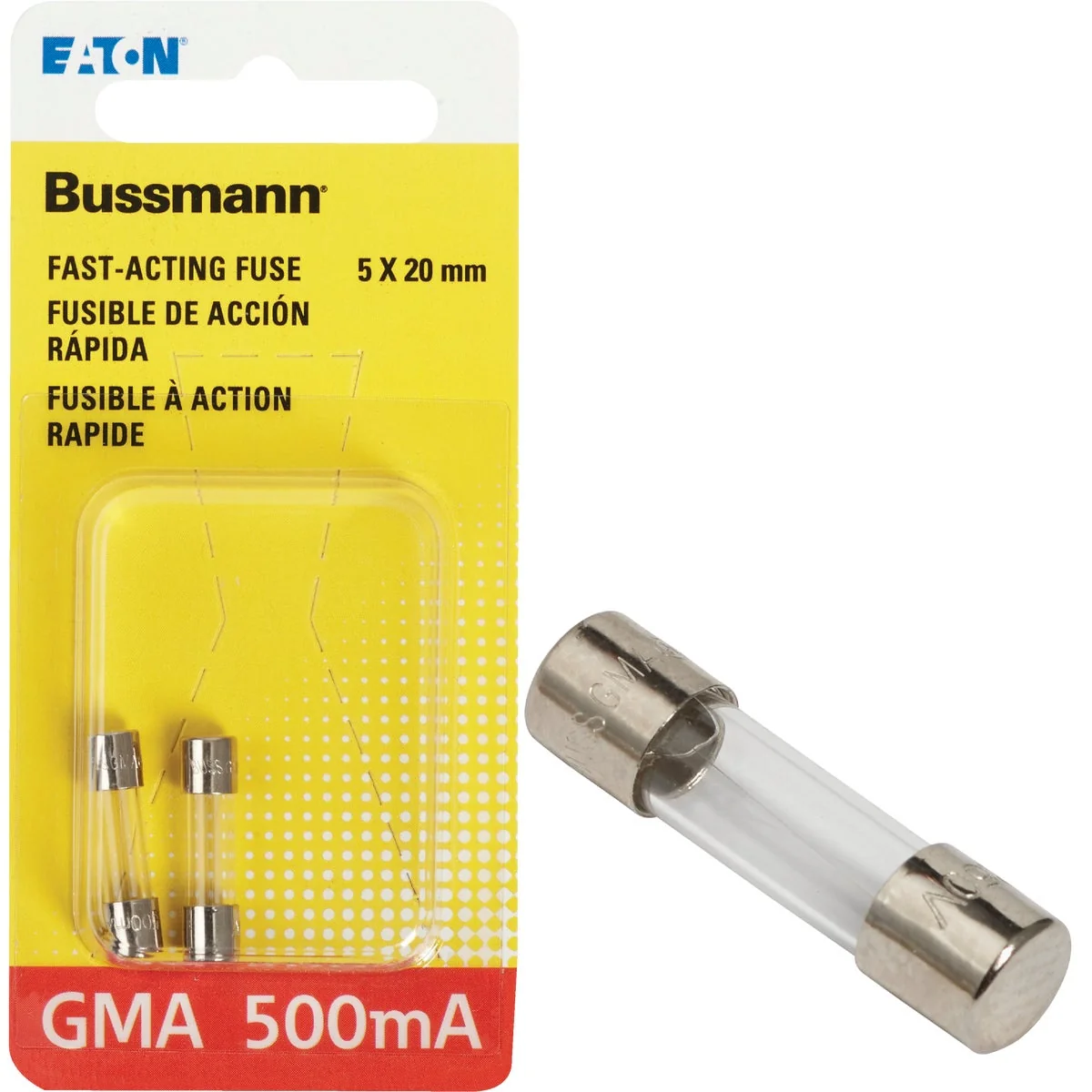 Durable Bussmann 500A GMA Glass Tube Electronic Fuse 2-Pack Comfortable