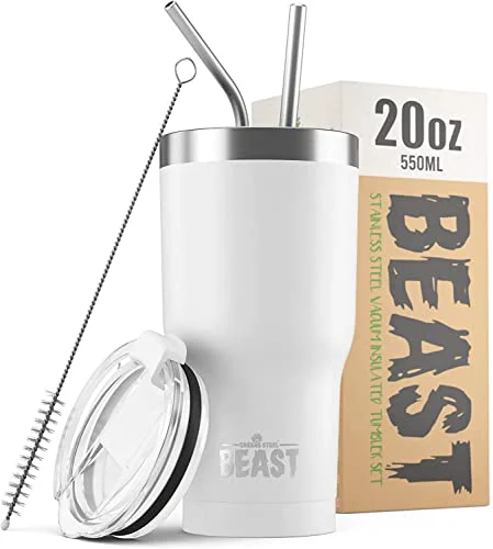 Green Beast 20 oz Tumbler Stainless Steel Vacuum Insulated Coffee Ice Cup Double Wall Travel Flask Proven