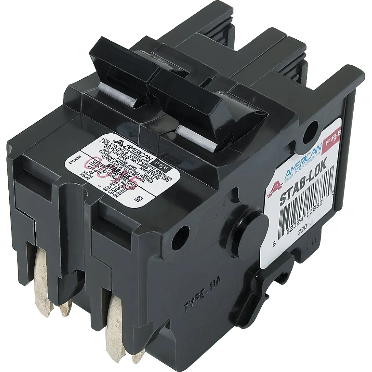 Efficient Connecticut Electric 60A Double-Pole Standard Trip Packaged Circuit Breaker For Federal Pacific Specialty