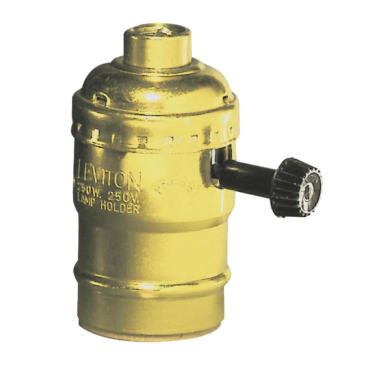Classic Do it Turn-Knob Medium Base Polished Gilt Lamp Socket High-End