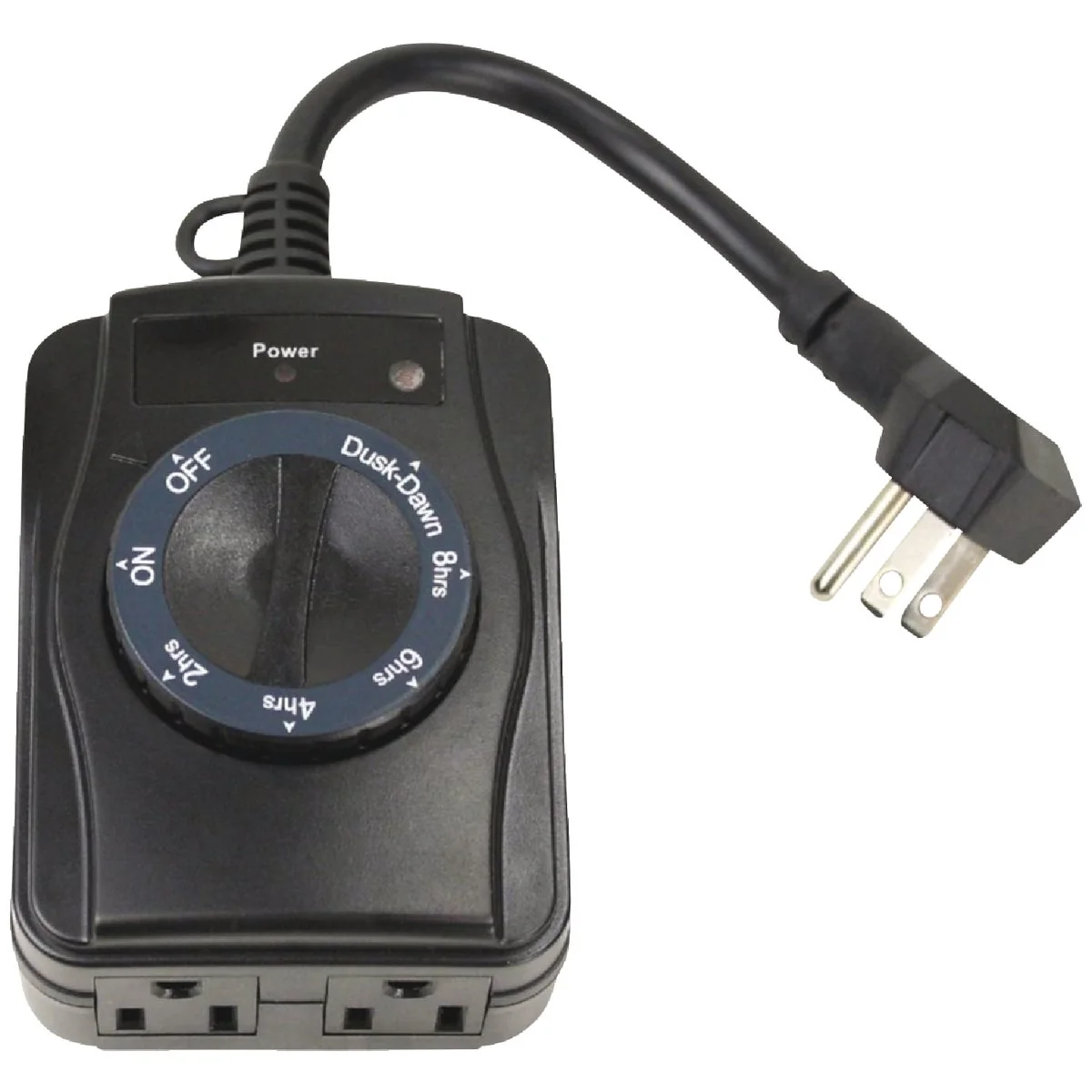 Fine Crafted Prime 15A 125V 1875W Black Outdoor Countdown Timer with Photosensor Professional
