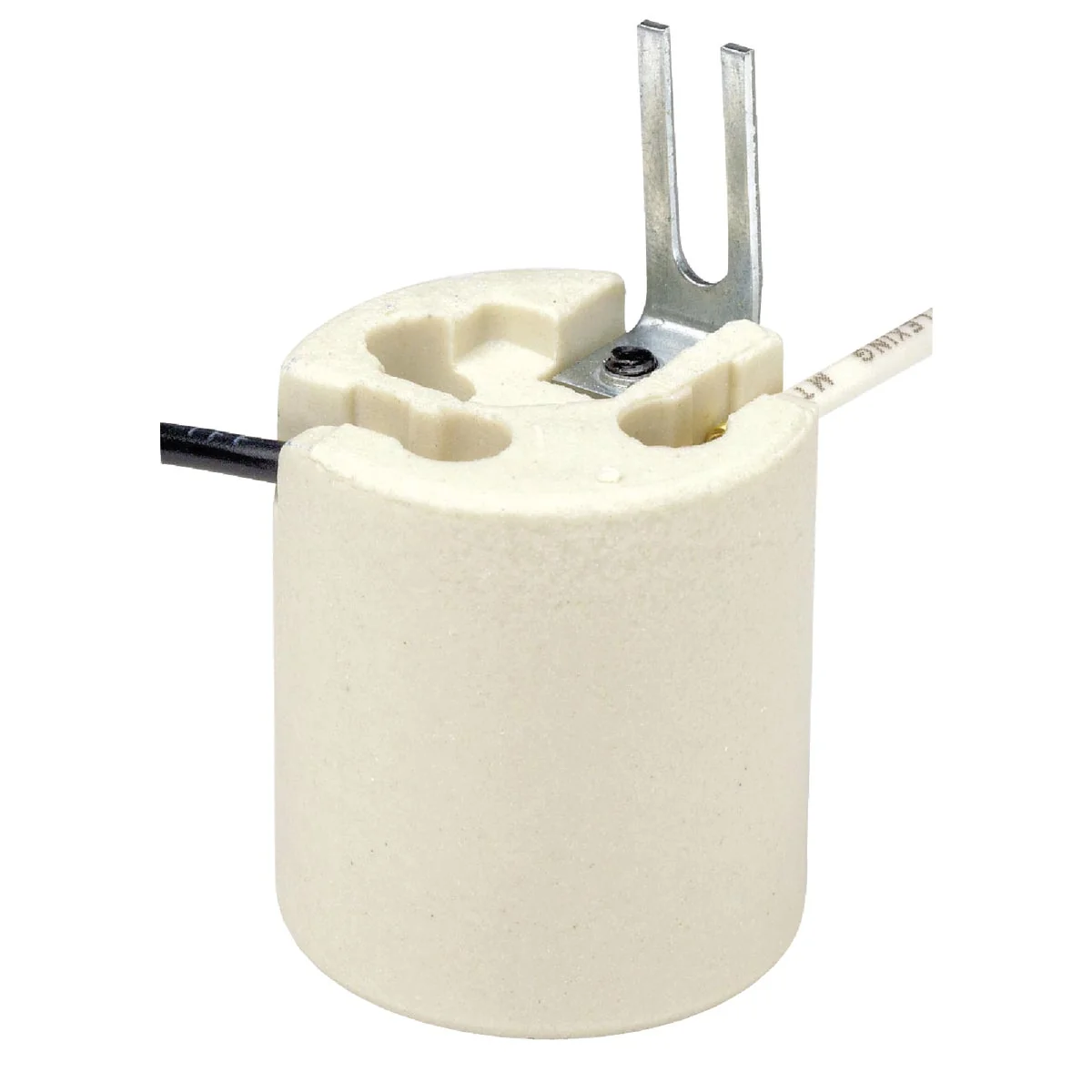Minimalist Leviton Keyless Medium Base White Porcelain Lamp Socket Reusable