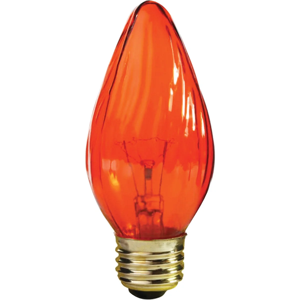 Elegant Satco 25W Amber Medium F15 Incandescent Flame Tip Light Bulb Dependable