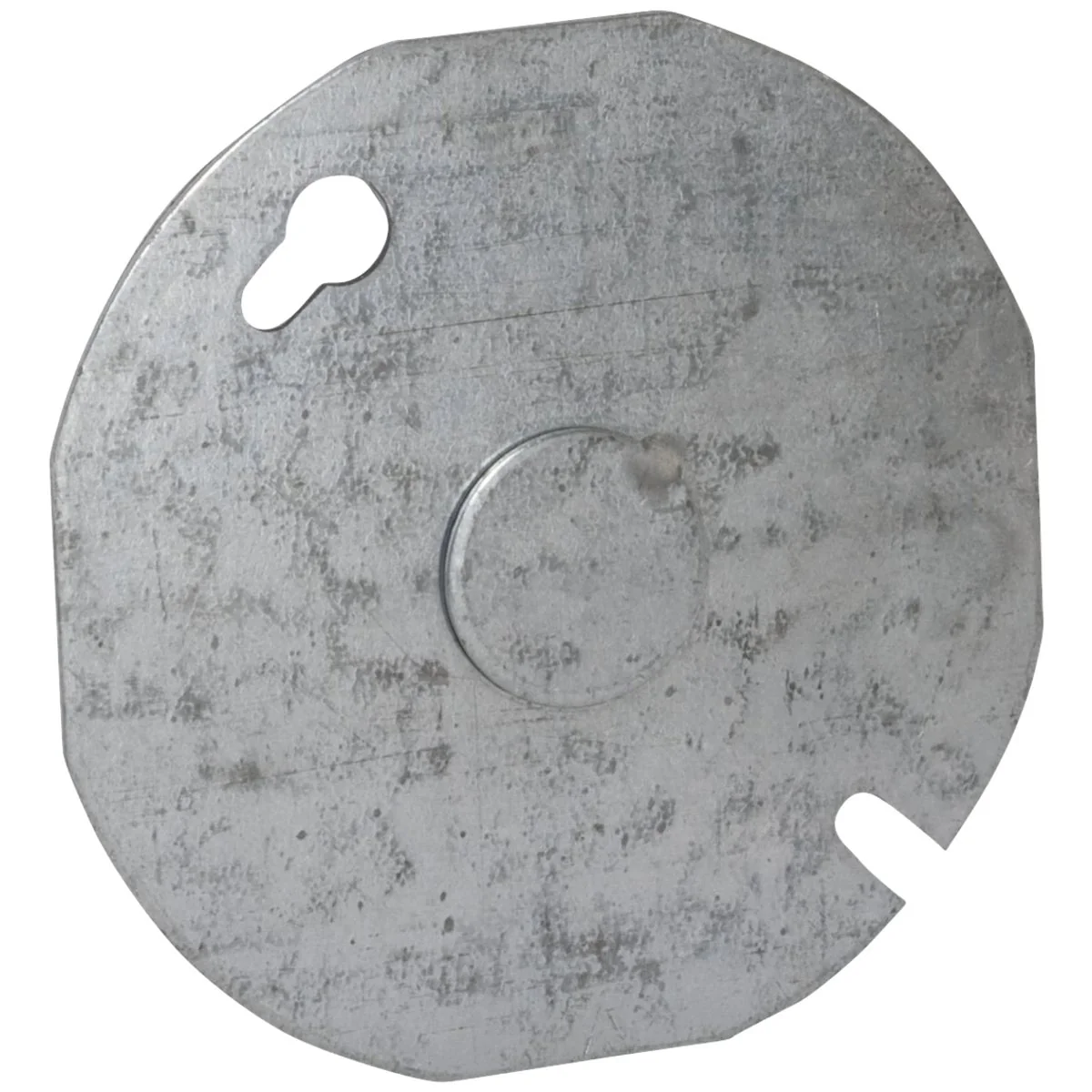 Professional Raco 3-1 2 In. 1 2 In. Knockout Gray Octagon Box Cover User-Friendly