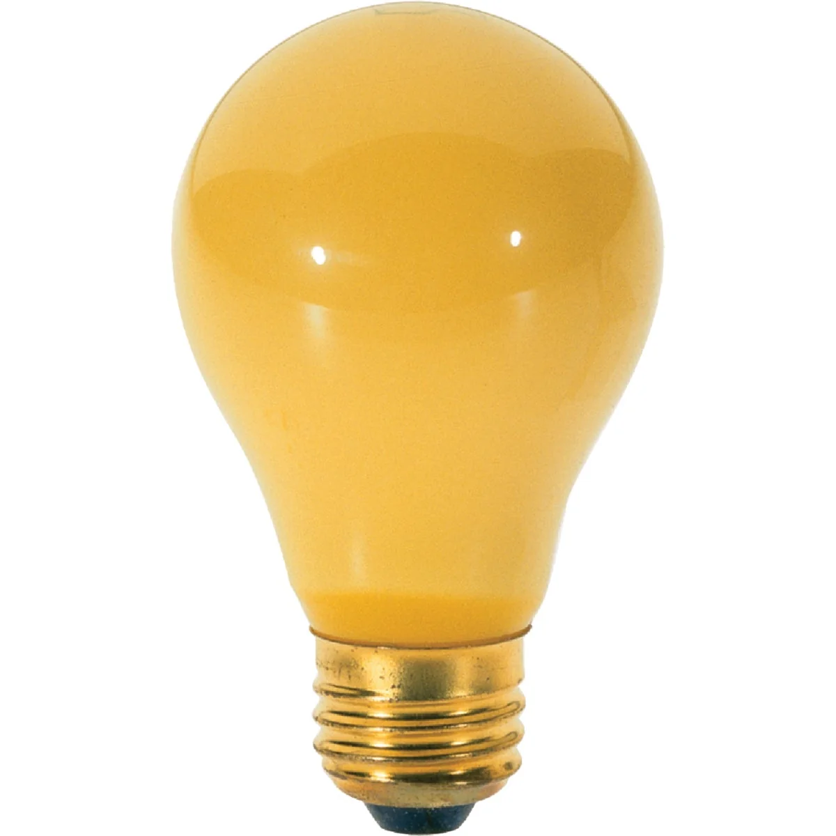 Solid Satco 100W Yellow Medium A19 Incandescent Bug Light Bulb 2-Pack Carefully Designed