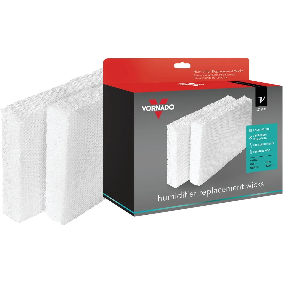 Authentic Vornado Evaporative Humidifier Wick Filter 2-Pack Selected