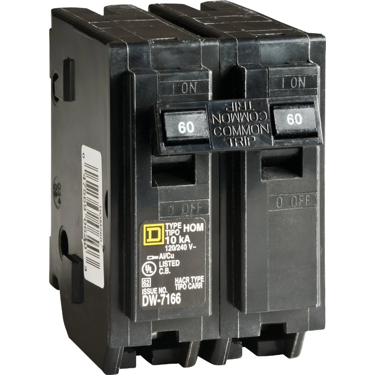 High-Performance Square D Homeline 60A Double-Pole Standard Trip Circuit Breaker Efficient