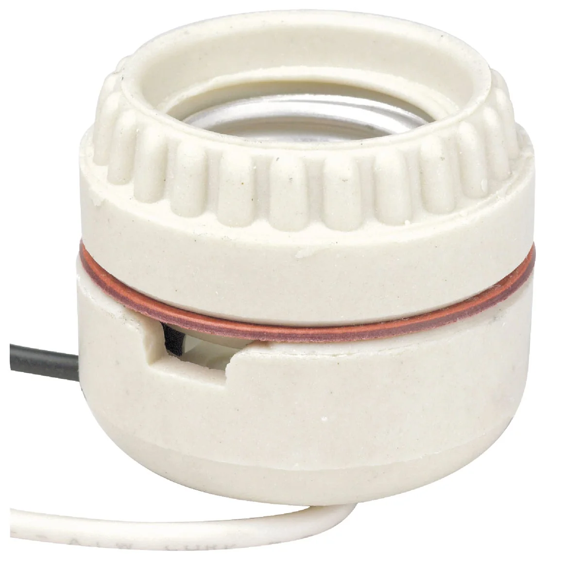 Artisan Leviton Keyless Medium Base White Porcelain Lamp Socket Premium Material