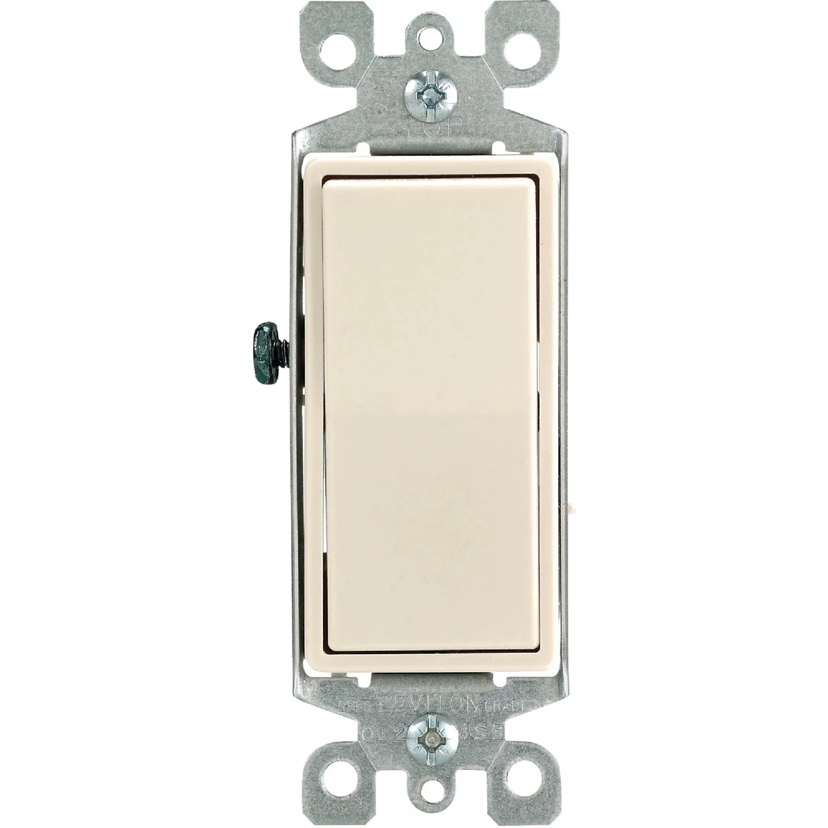 Elite Leviton Residential 15A Light Almond Grounded 4-Way Switch Relaxed
