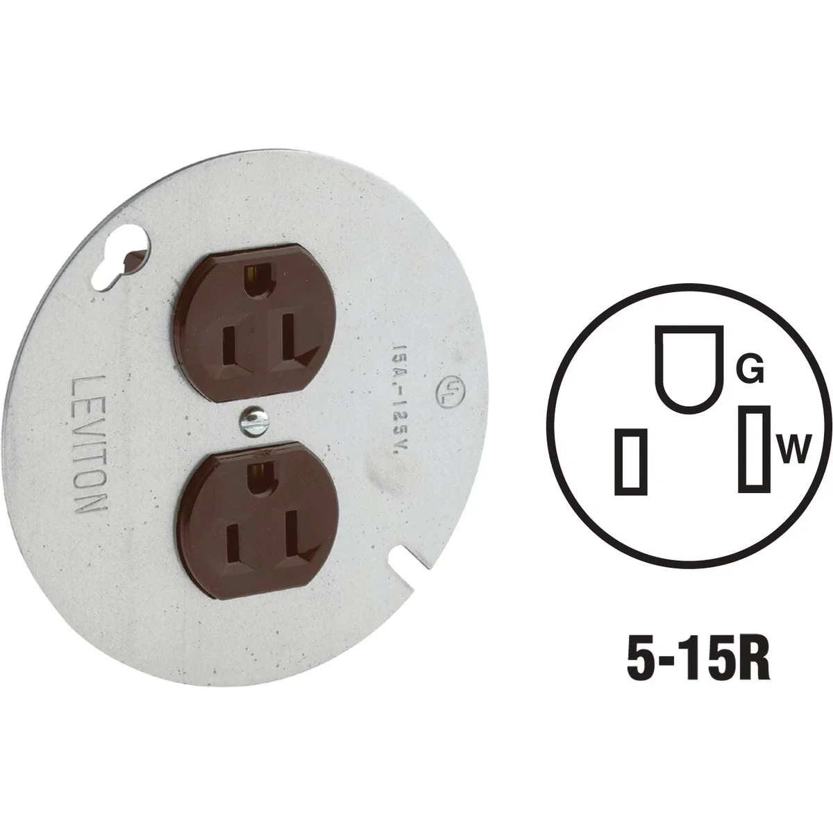 Premium Material Leviton 4 In. Brown Round Box Cover Minimalist
