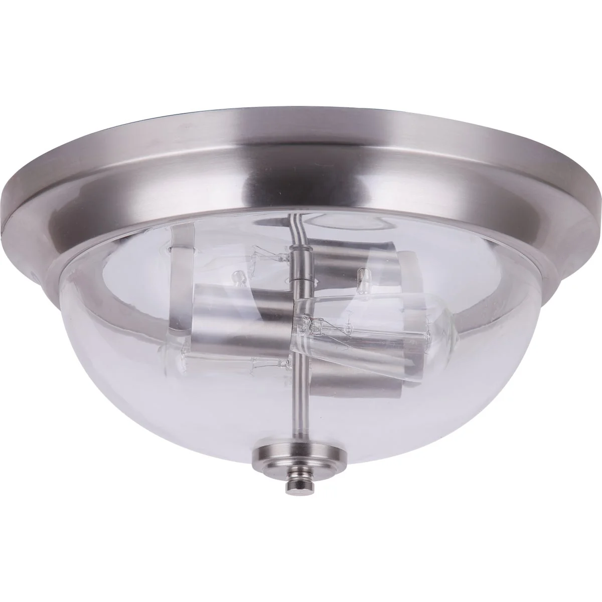 Flexible Home Impressions 13 In. Brushed Nickel LED Flush Mount Ceiling Light Fixture Next-Generation