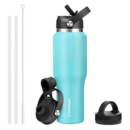 Organic 32oz Stainless Steel Water Bottle Enhanced
