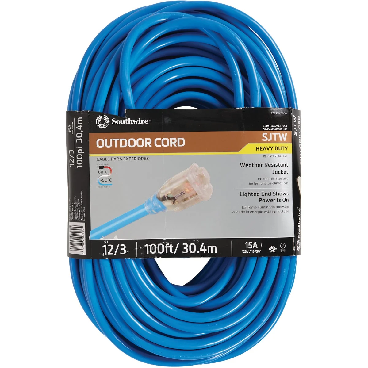 Traditional Coleman Cable ColdFlex 100 Ft. 12 3 Cold Weather Extension Cord Crafted
