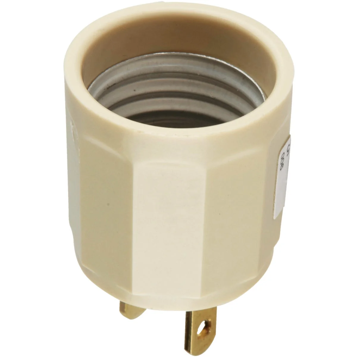 Premium Material Leviton 600W 125V Ivory Outlet to Light Socket Adapter High-End