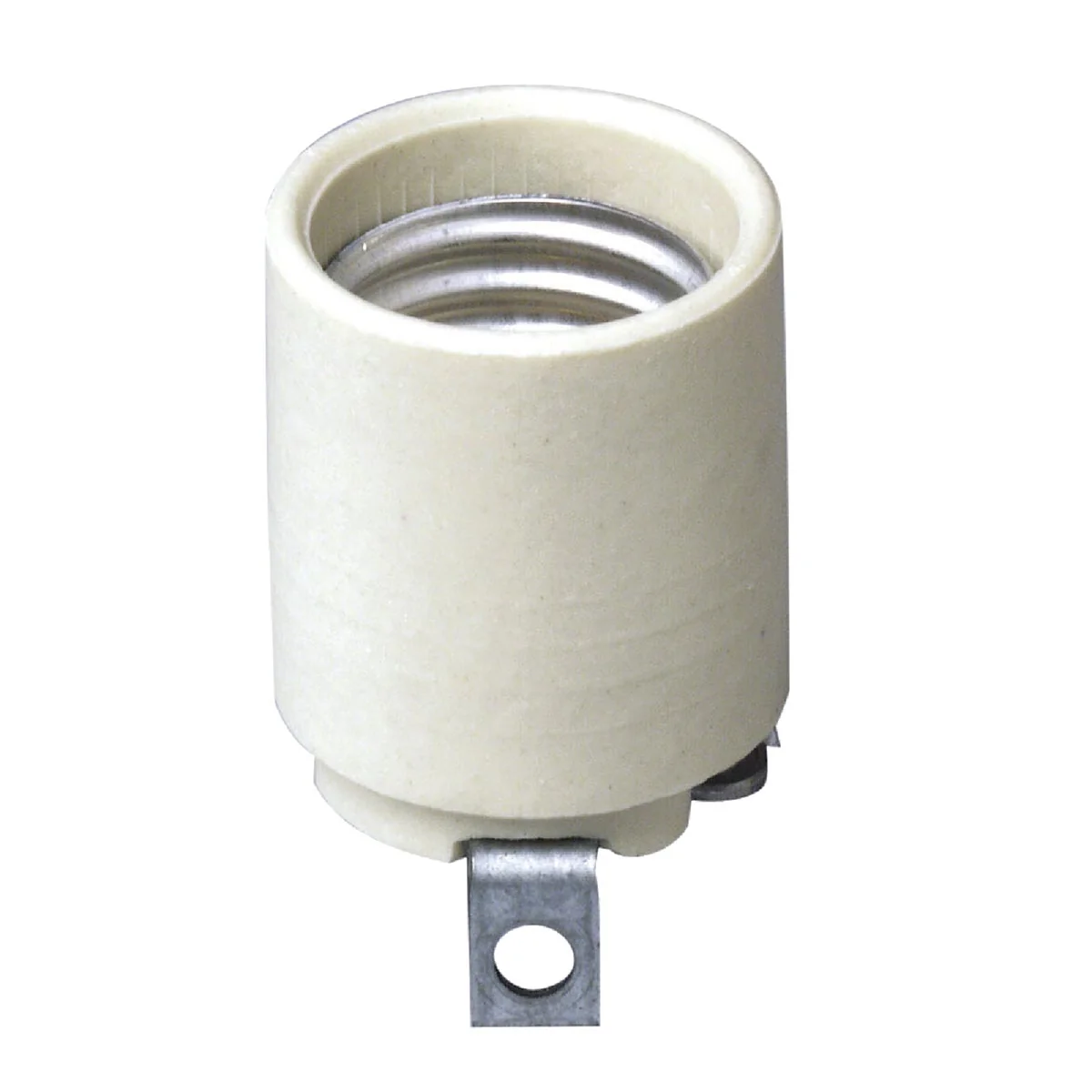 Consistent Leviton Keyless Medium Base White Porcelain Lamp Socket Solid