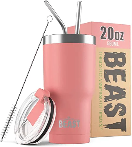 Excellent Beast 20 oz Tumbler Stainless Steel Vacuum Insulated Coffee Ice Cup Double Wall Travel Flask Elite