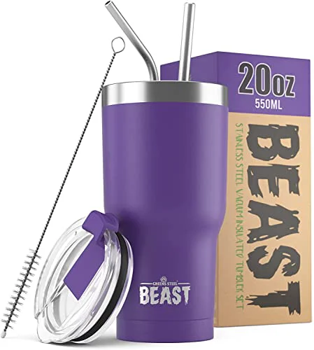 Sophisticated Beast 20 oz Tumbler Stainless Steel Vacuum Insulated Coffee Ice Cup Double Wall Travel Flask Specialty