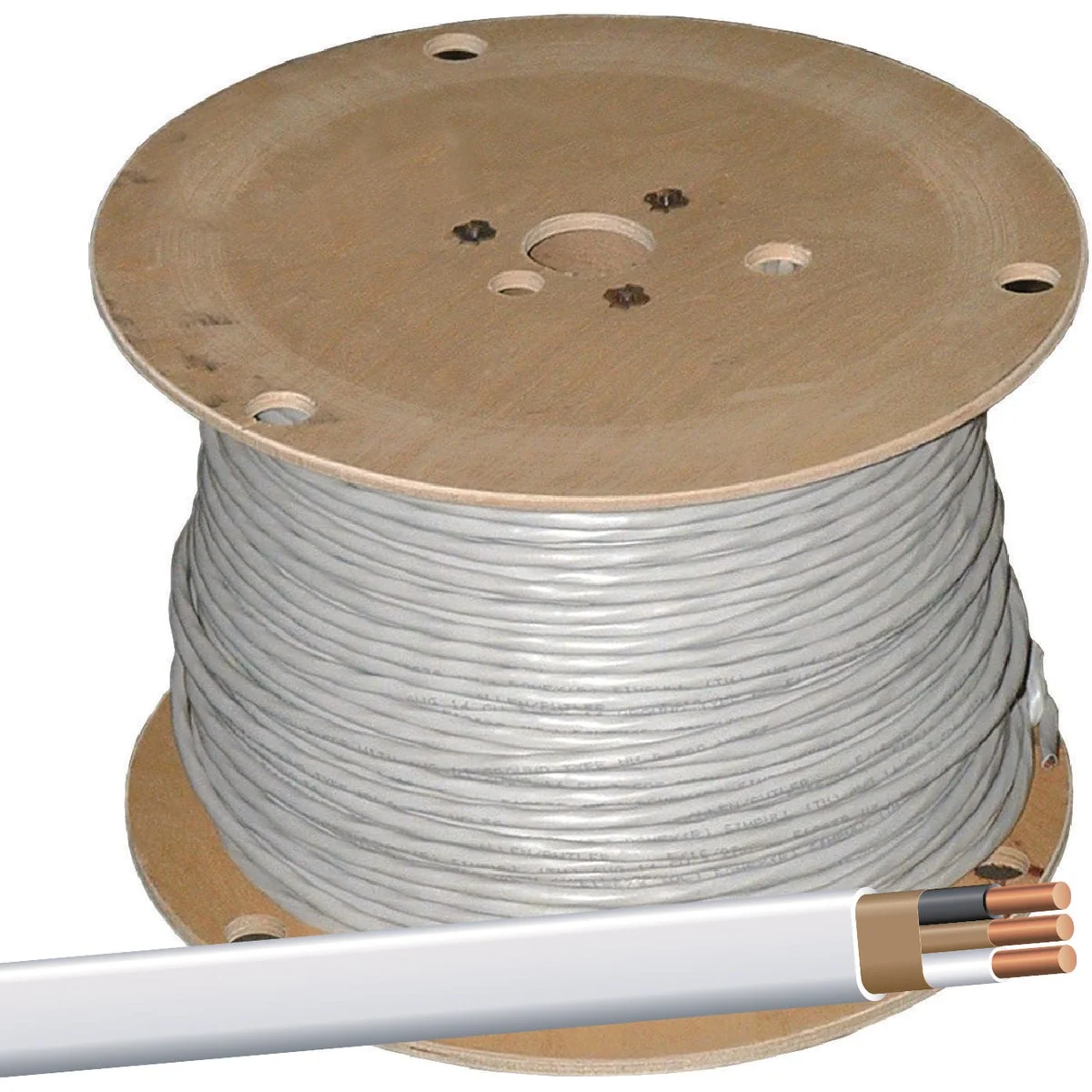 Advanced Romex 1000 Ft. 14-2 Solid White NMW G Electrical Wire Premium Material