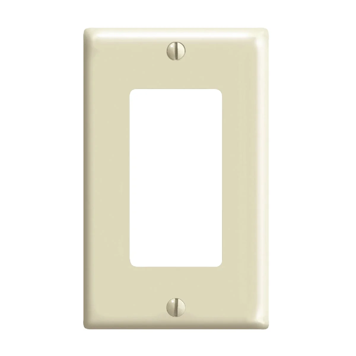 Natural Leviton Decora 1-Gang Nylon Rocker Decorator Wall Plate Ivory Comfortable