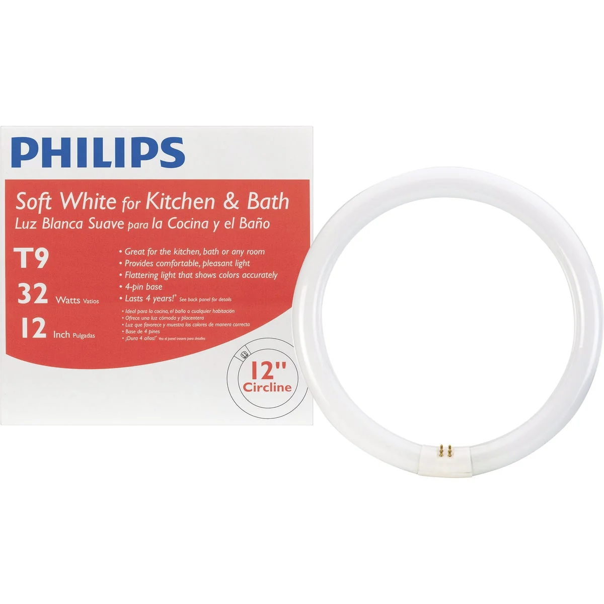 Trusted Philips 32W 12 In. Bright White T9 4-Pin Circline Fluorescent Tube Light Bulb Next-Generation