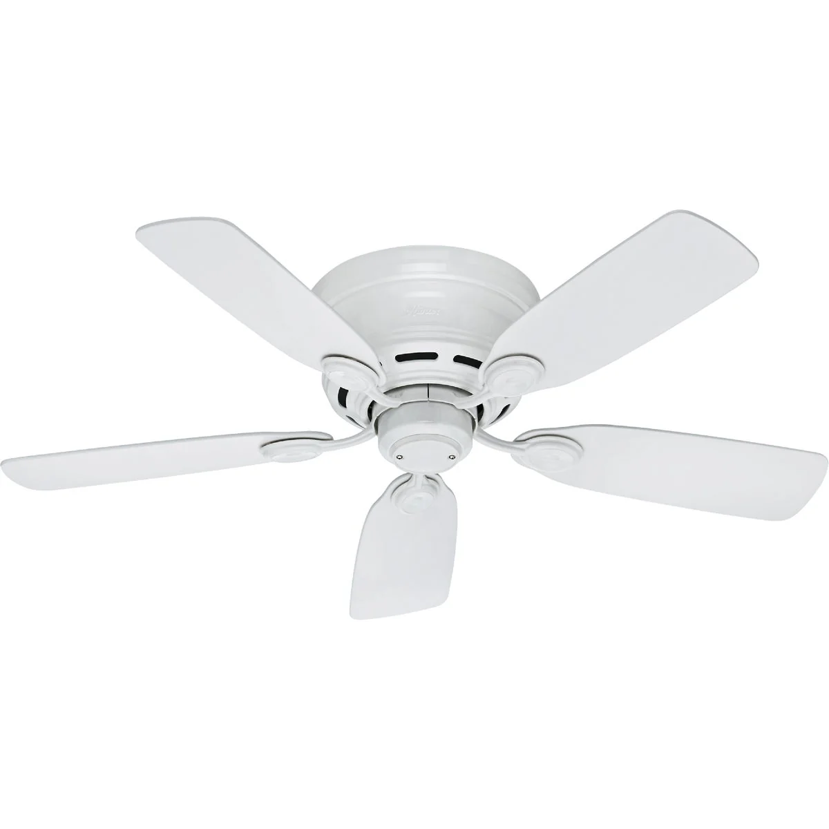 Secure Hunter Low Profile IV 42 In. White Ceiling Fan Pure