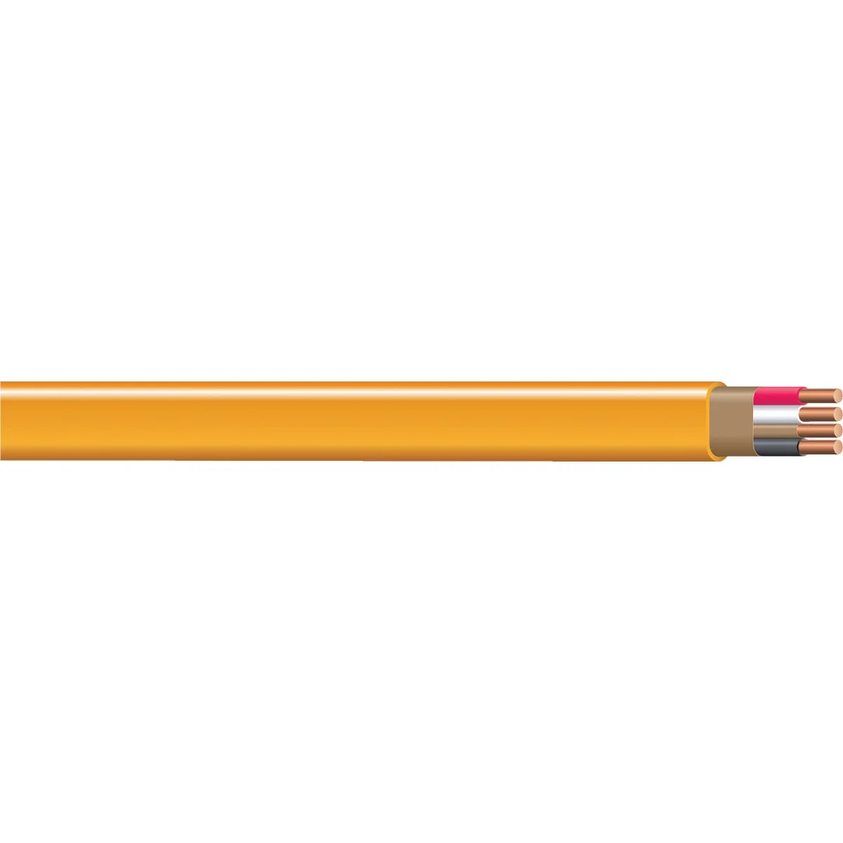 Original Romex 50 Ft. 10-3 Solid Orange NMW G Electrical Wire High-Quality