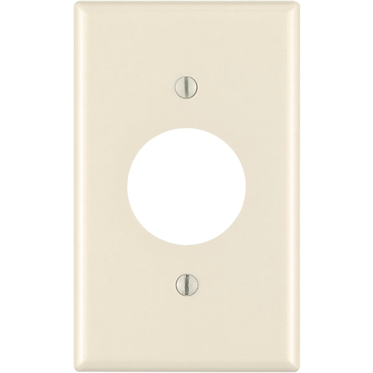 Comfortable Leviton 1-Gang Smooth Plastic Single Outlet Wall Plate Light Almond Premium