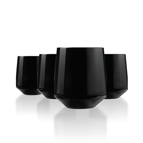 Modern Unbreakable Stemless Wine Glasses 4 Count Outstanding