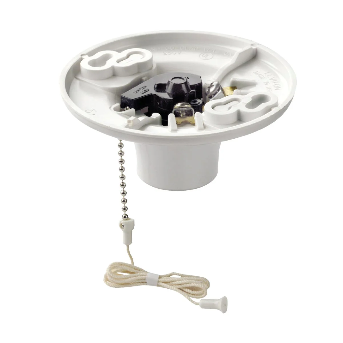 Dependable Leviton White Plastic Incandescent 2-Piece Lampholder Original Design