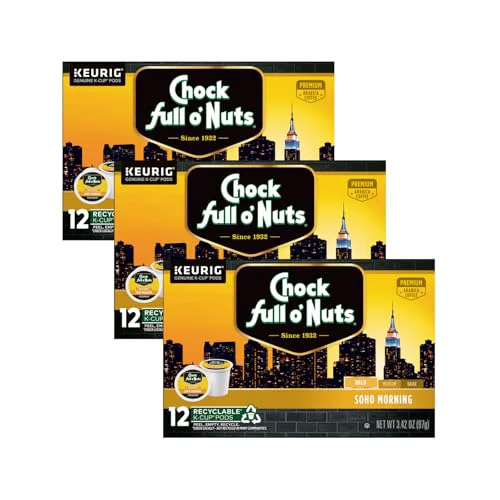 Breathable Chock Full o'Nuts Soho Morning Coffee 36 Count Eco-Friendly
