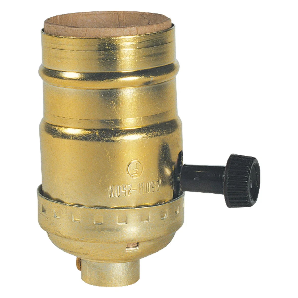 Elegant Westinghouse Turn-Knob Medium Base Brass Lamp Socket Contemporary