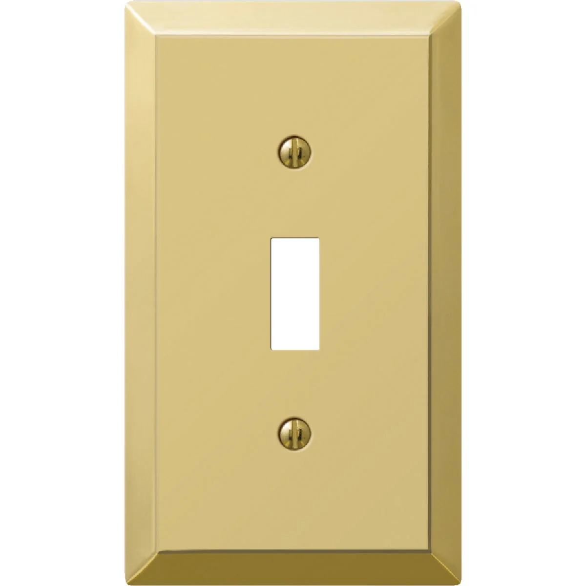 Responsible Amerelle 1-Gang Stamped Steel Toggle Switch Wall Plate Polished Brass First-Class