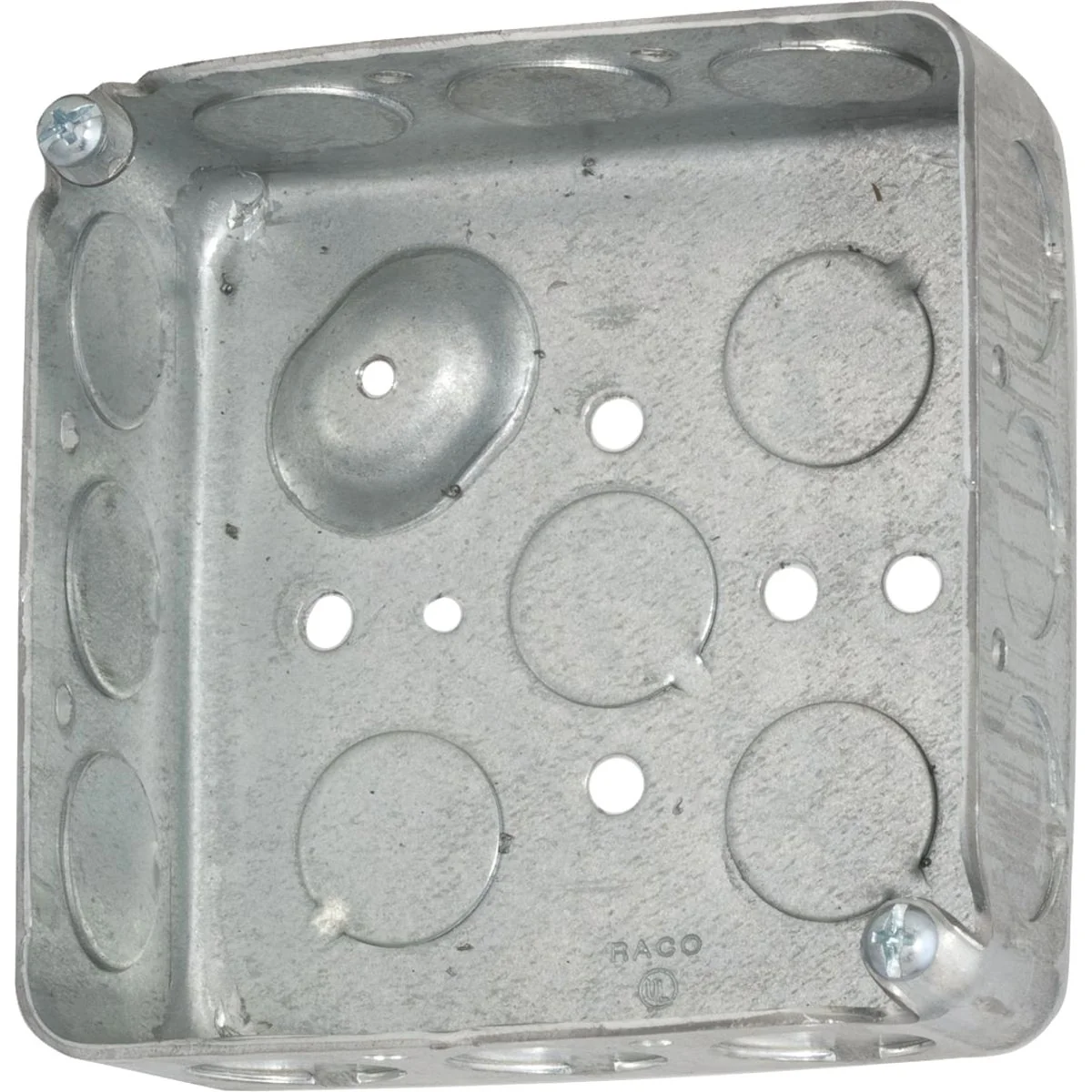 Outstanding Raco Screw-On 4 In. x 4 In. Drawn Steel Square Box Long-Lasting