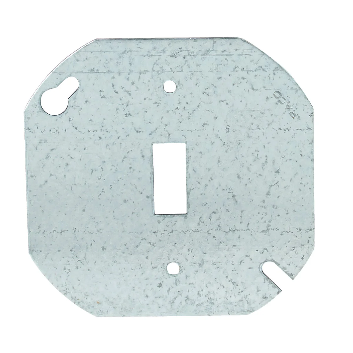 Innovative Hubbell 4 In. Single Toggle Switch Silver Round Box Cover Contemporary