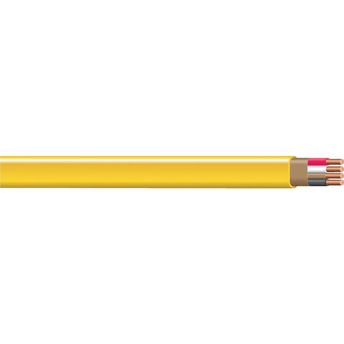Premium Romex 50 Ft. 12-3 Solid Yellow NMW G Electrical Wire Premium Material