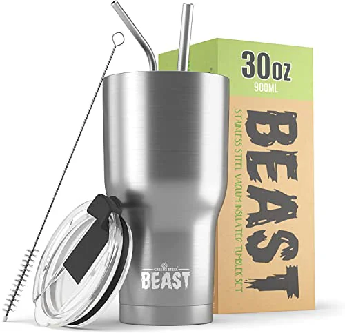 Elite Beast 30 oz Tumbler Stainless Steel Vacuum Insulated Coffee Ice Cup Double Wall Travel Flask Original Design