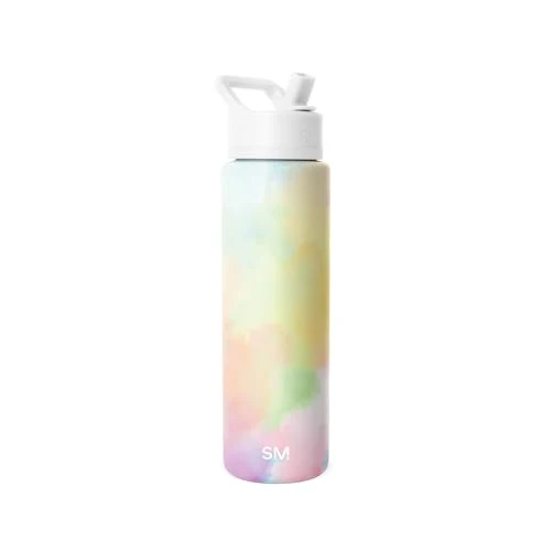 Traditional Insulated Water Bottle with Straw Classic