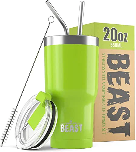 Smooth Beast 20 oz Tumbler Stainless Steel Vacuum Insulated Coffee Ice Cup Double Wall Travel Flask Verified