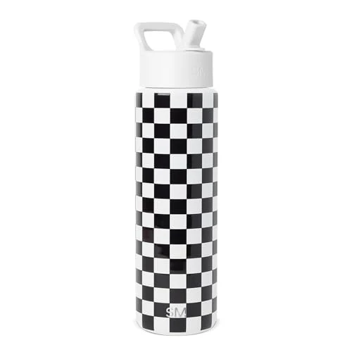 Certified Insulated Water Bottle with Straw Modern