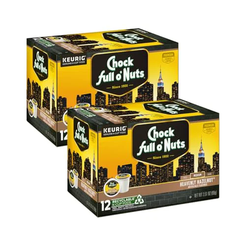 Stylish Chock Full o'Nuts Heavenly Hazelnut Coffee 24 Count User-Friendly