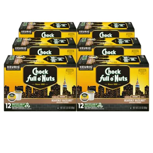 Comfortable K-Cup Pods - Heavenly Hazelnut 6 Packs of 12 K-Cup Pods 72 Count Original